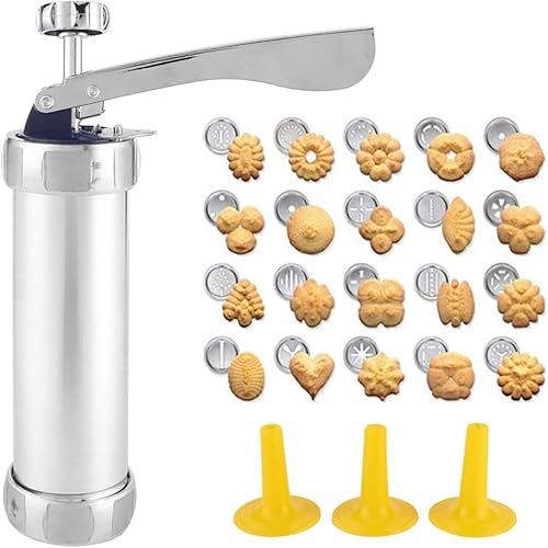 Jingying Presse à Biscuits Machine, Kit de Pistolet de Presse à Biscuits, Acier Inoxydable Presse Biscuits Machine, Outils Qui Peuvent Etre Utilisés pour Faire des Biscuits dans la Cuisine - Nail Gallerys