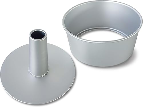 Guardini, Gâteau en mousseline avec base amovible Ø 21 cm, Revêtement sans PFAS, Adapté à un usage intensif, Aluminium recyclé anodisé, Argent, Fabriqué en Italie, Ligne Professional - Nail Gallerys