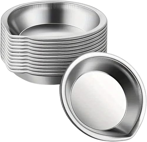 Lot de 12 Coupelles Doseuses en Acier – Pour mélange peinture, colle, pigments ; modélisme - Nail Gallerys