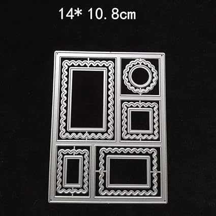 KDQ1193 Matrices de découpe géométriques en dentelle pour la fabrication de cartes, cartes d'arrière-plan en métal pour scrapbooking, album de fête, mariage, festival, décoration - Nail Gallerys