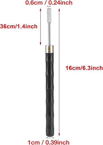 Stylo De Teinture De Bord en Cuir, Rouleau De Teinture De Bord Supérieur d'acier Inoxydable De Poignée De Bois De Santal, Applicateur De Colorant De Bord, Artisanat De Bricolage en Cuir - Nail Gallerys