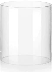 Cylindre en verre soufflé transparent - Ouverture extérieure en bas et en haut - Extérieur : 16 cm - Hauteur : 36 cm - Paroi : 3 mm sans fond - Nous fabriquons les cylindres dans tous les diamètres et - Nail Gallerys