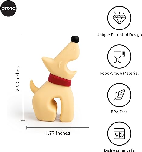 OTOTO Repose Cuillère Silicone - Gadgets Cuisine - Résistant à la chaleur, cadeaux de cuisine amusants, Support de cuillère antidérapant (Best Buddies) - Nail Gallerys