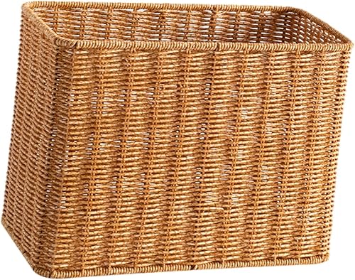 Sharplace Panier de rangement tissé, panier de Journal, panier de rangement robuste de grande capacité, support de tapis de Yoga pour livres, bureau, salle de - Nail Gallerys