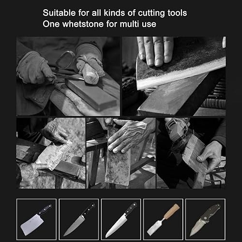 TOOSOAR Système d'affûtage de couteaux,Aiguiseur de Couteaux Professionnel est Livré avec un Socle pour l'intérieur et l'extérieur,avec 10 pierres à Aiguiser pour La Cuisine Camping Chasse - Nail Gallerys