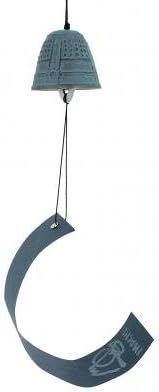 Iwachu Cloche Feng Shui Furin en fonte japonaise Bleu clair 4,5 cm - Nail Gallerys