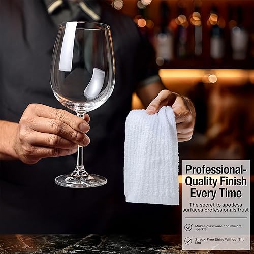 Living Fashions Torchons de Nettoyage 100% Coton, lavables en Machine, lavettes pour Surfaces de Cuisine, Paquet de 12, Blanc - Nail Gallerys