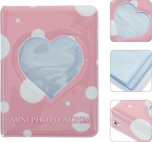 DOITOOL Mini Album Photo De Couple Album Photo Creux en Forme De Cœur Album Photo De Mariage Mini Album Photo De Saint-Valentin Porte-Clés Album Photo Album De Cartes Photo Mignon - Nail Gallerys