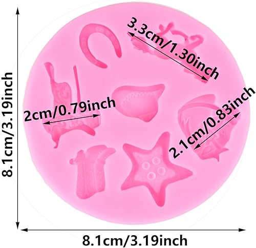 XMOLDNMS Moules en silicone en forme de fer à cheval pour décoration de gâteaux, bonbons, chocolat, argile polymère, pâte à gomme - Nail Gallerys