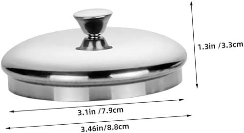 POPETPOP Couvercle de Tasse Acier Inoxydable Design Rond Étanche pour Tasses Bocaux Protection Poussière Éclaboussures - Nail Gallerys