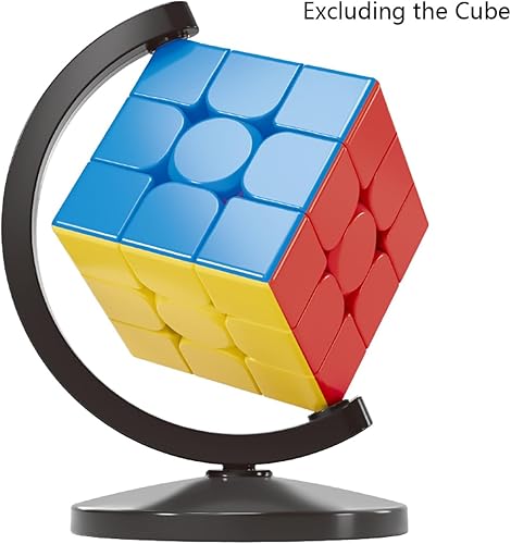 Oostifun MoYu - Support cube cube 5,55 - Support de cube innovant - Trépied cube - 9 x 7,4 x 11,8 cm - Uniquement pour cubes de 5,55 à 5,6 cm - 3 couches - Noir - Nail Gallerys