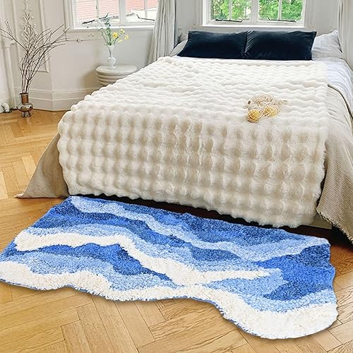 Tapis de sol inflammation des vagues Tapis antidérapant Chambre à coucher - Nail Gallerys
