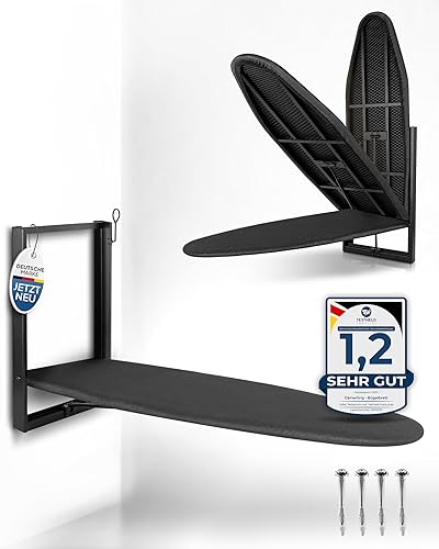 CÄMERLING Planche à repasser pliable avec montage mural, planche à repasser, petite planche à repasser, pliable, peu encombrante, repassage rapide et facile - Nail Gallerys