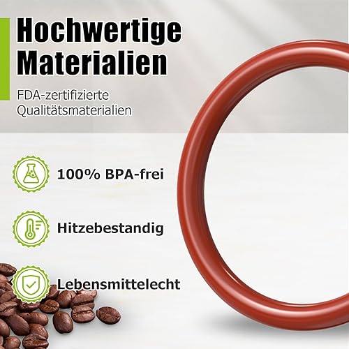 Ancable Lot de 39 joints toriques - Kit de maintenance - Compatible avec les machines à café DeLonghi ESAM/ECAM/ETAM - Pour unité d'infusion - Bloc thermique - Mousseur à lait - Nail Gallerys