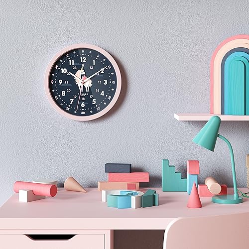 Cander Berlin MNU 1230 M Horloge murale silencieuse pour enfant Motif licorne 30,5 cm Sans bruit de tic-tac - Nail Gallerys