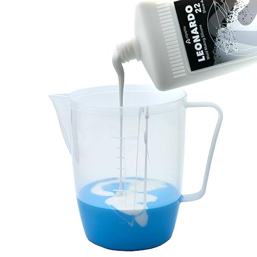 Leonardo 22 Silicone - Caoutchouc silicone spécifique pour la réalisation de moules reproduisant fidèlement les moindres détails (1000g+1000g., 2) - Nail Gallerys