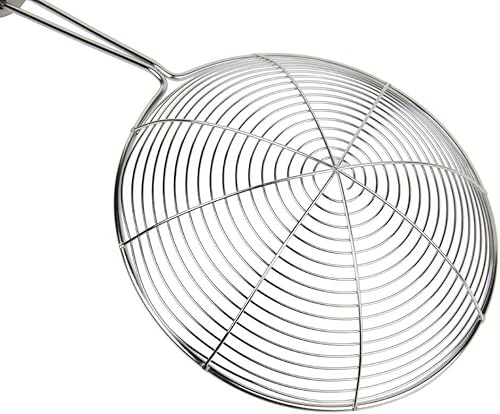 Space Home - Ècumoire - Passoire Louche en Acier Inoxydable - Passoire Cuillère - Louche à Égoutter - Maille en Spirale - Set 2 - Ø 18 et 22 cm - Nail Gallerys