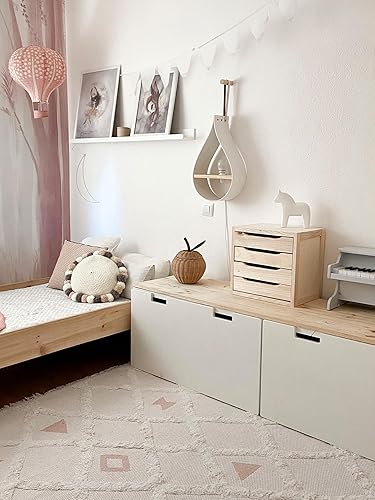 ASTIGARRAGA M129371 Chiffonnier en pin Massif Naturel 5 tiroirs - Nail Gallerys