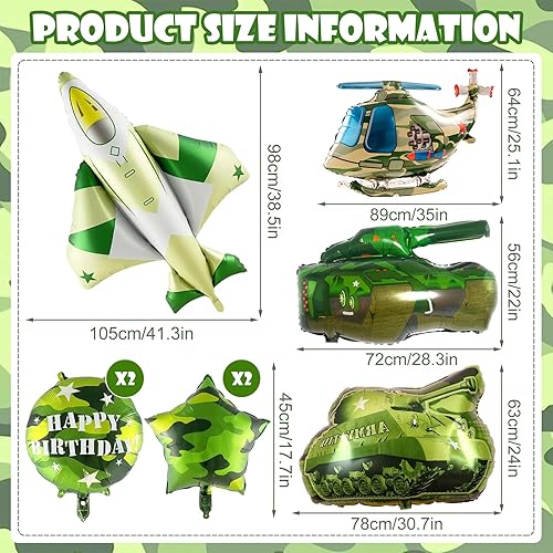 TZQFROCE Lot de 8 ballons gonflables en aluminium - Motif avion - Décoration d'anniversaire - Pour garçons debout - Décoration d'anniversaire - Ballon hélicoptère - Décoration d'anniversaire à thème - Nail Gallerys