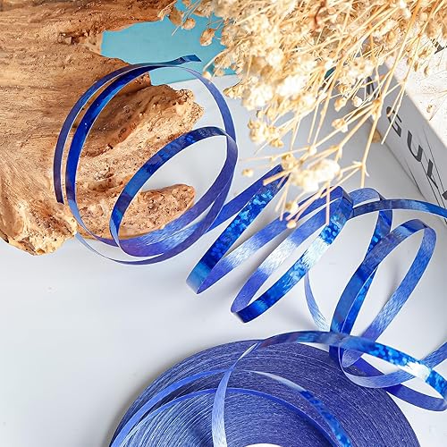 Ruban doré brillant de 50 m pour ballons, 5 mm, ruban à friser au laser pour emballage cadeau, artisanat, mariage, fête d'anniversaire, décorations de Noël - Nail Gallerys