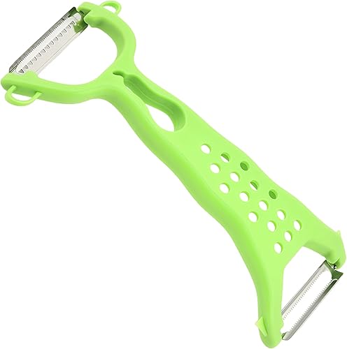 maison culte maisonculte VeggieGlide- Râpe légumes double face Éplucheur Multifonctionnel en Acier Inoxydable - Julienne Cutter de Fruits et Légumes avec Poignée Ergonomique - Nail Gallerys