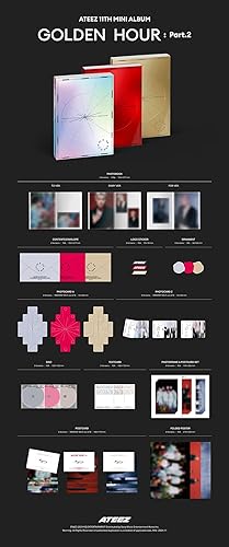 ATEEZ - 11TH MINI ALBUM GOLDEN HOUR : PART 2, [FOR VERSION] - Nail Gallerys