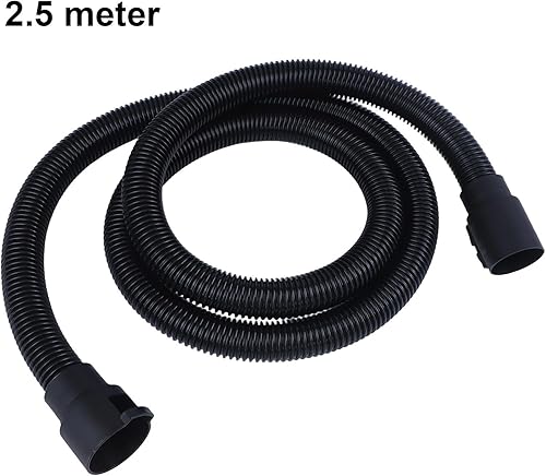 Tuyau de rechange 2,5/3,5 m pour aspirateur Kärcher NT20 30 WD1-WD6, tuyau d'extension avec manchettes rotatives, noir, compatible avec 2.863-305.0, plastique ABS (2,5 m) - Nail Gallerys