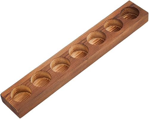 SUPERFINDINGS Grands Porte Bougeoirs en Bois de Manguier pour Bougies Chauffe Plat, Support pour Tables et Mariages, Diamètre 4.45cm/1.75pouce - Nail Gallerys
