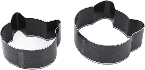 2 Pièces Matrice de Découpe en Cuir, Matrices en Cuir pour Couper des Formes Forme de Tête de Chat Moule de Poinçonnage en Cuir Forme Animale pour L'artisanat du Cuir Bricolage - Nail Gallerys