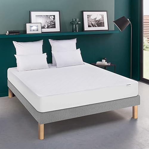 LASTMEUBLES Bultex - Protège Matelas Bultex Grand Confort Absorbant - Bonnet Extensible 20 à 30 cm 160x200 - - Blanc - Uni - Nail Gallerys