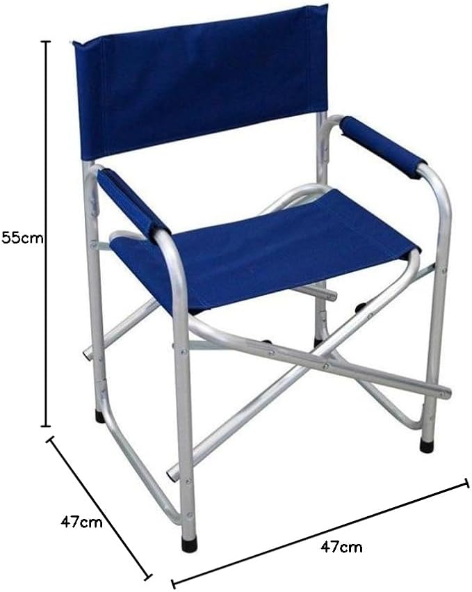 MAGAZZINI COSMA DI COSMA OLIVIERO & C. S.N.C BC807801-BLU Fauteuil de Bureau en Aluminium, Bleu, 55x47x47,5/78 cm - Nail Gallerys
