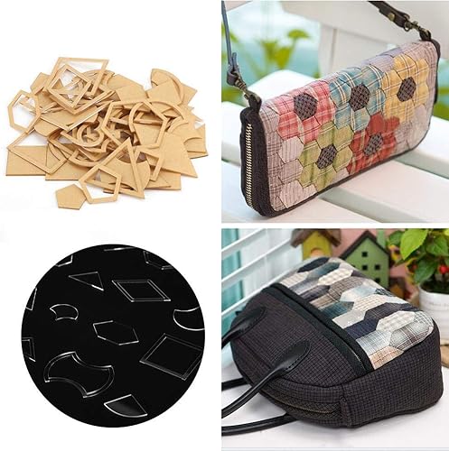 Walfront Lot de 54 Pochoirs en Acrylique Transparent pour Patchwork - Nail Gallerys