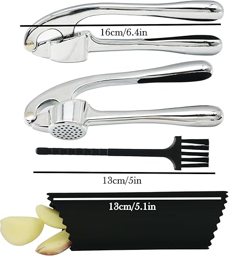 Presse-Ail,Concasseur à Ail en Avec éplucheur Facile Hachoir à ail Broyeur de Gingembre, Presse-ail à Usage Intensif, Broyeur d'ail - Nail Gallerys