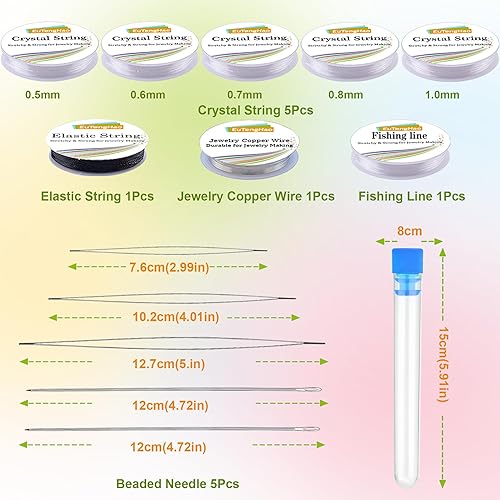 EuTengHao Planche de design de perles avec kit de tapis de perlage, gris floqué, fil de bijoux, aiguilles à perles, plateau de rangement de bijoux pour la création de bracelets, colliers et autres - Nail Gallerys