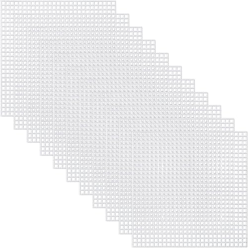 Pllieay Lot de 30 feuilles de toile en plastique 7 points pour broderie, travaux de tricot et de crochet 10,4 x 10,4 cm - Nail Gallerys