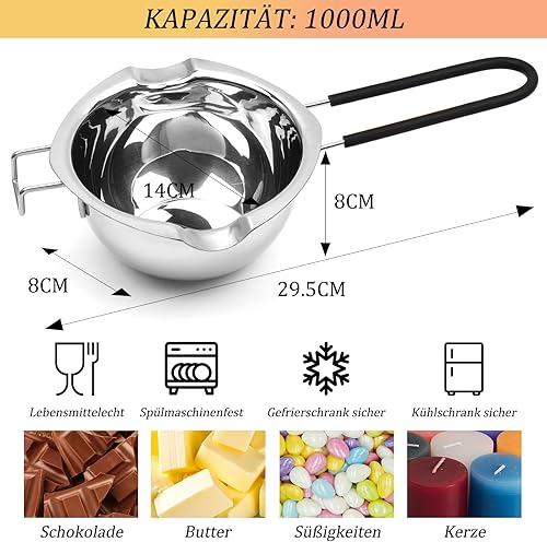 Yvgoov Lot de 200 bâtonnets de Bougie DIY (600mlargenté) - Nail Gallerys