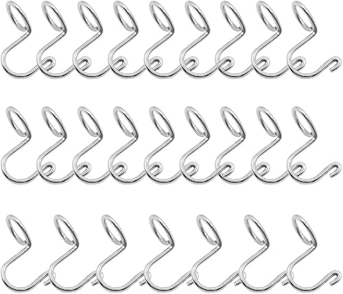 HLIWS Crochets de connecteur de cintre - 20 L'or connecteurs de cintre en acier inoxydable peu encombrants,crochets pour placard à vêtements - Nail Gallerys