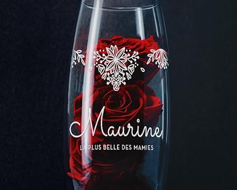 CADEAUX.COM - Vase Ovale Personnalisable pour Femme de 70 Ans - Vase Personnalisé - Message Personnalisable - Cadeau Anniversaire - Cadeau Femme - Nail Gallerys