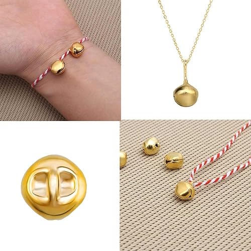 YLUFAC 200 PCS Petites Clochettes Décorations de la Fête 10mm Grelots en Métal Jingle Bells pour Noël Décoration Jouets pour chats - Nail Gallerys