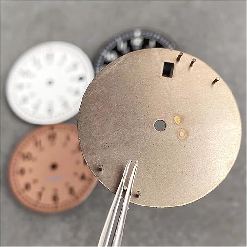 1 cadran de 29 mm pour montre NH35 NH36 3.8/3 Mod Case Chiffres Marqueurs Vintage Noir Aiguille (Rouge) - Nail Gallerys