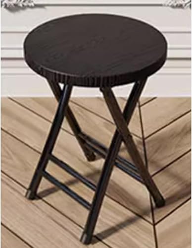 lirrebol Tabouret de Bar Rond Pliable | Tabouret de Bar Portable 45 cm | sans Dossier | Pliage Facile et Design Robuste et Peu encombrant | pour Bar, Salle à Manger, Bureau et événements (Noir) - Nail Gallerys