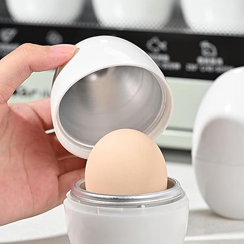 Cuiseur À Oeufs, Cuiseur D'œufs Pour Micro-Ondes, Microwave Rapide Cuit-œuf, Design Compact Facile Nettoyer Cuit-œuf Pour Œufs Durs Et Mous - Nail Gallerys