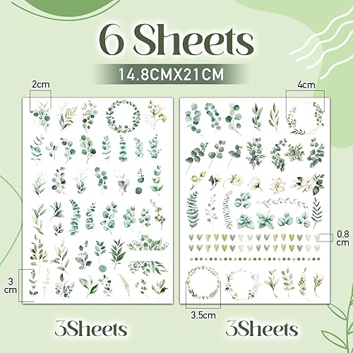 6 Feuilles Autocollants pour Bougies Tatouage de Bougie Transfert D'Eau Cadeau DIY Décoration de Bougie - Nail Gallerys