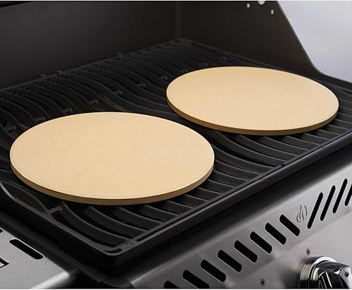 Napoleon Lot de 2 pierres à pizza pour série TravelQ, diamètre : 25 cm - Nail Gallerys