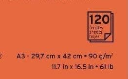 CANSON Bloc … croquis spirale 'XXL', A3, 120 feuilles - Nail Gallerys