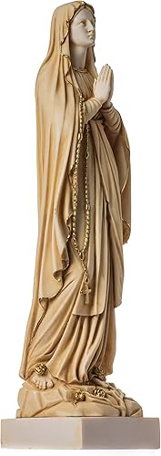 BeautifulGreekStatues Statue Vierge Marie Mère de Jésus Madonna Albâtre Doré 40 cm - Nail Gallerys