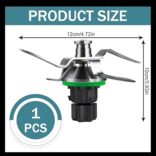 lames en acier inoxydable, Lame de rechange, pour Vorwerk tm5 tm6, Lame de mixeur en acier inoxydable, Compatible avec l'ensemble de lames du Couteau multi-usage à Haute Dureté, solide, acier - Nail Gallerys