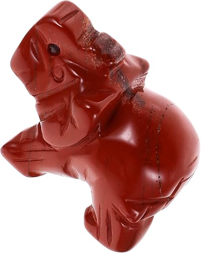 HOLIDYOYO Sculpture d'éléphant Bricolage Figurine Squelette Petits Objets déco Elephant Decoration Statue Elephant décoration éléphant Ornement en Pierre d'éléphant Pierre d'oeil de Tigre - Nail Gallerys