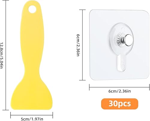 Wangzhenxi - Lot de 30 clous adhésifs avec extracteur - 5 kg - Pour cadres et posters - Collage au lieu de percer - Support mural sans dommages - Nail Gallerys