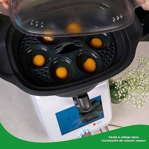 Wundermix - MixEgg pour Monsieur Cuisine • Insert pour pocher des œufs • Oeufs pochés avec MC Smart, Trend, Connect • Cuiseur à œufs pour 6 œufs - Nail Gallerys